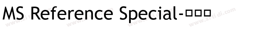 MS Reference Special字体转换